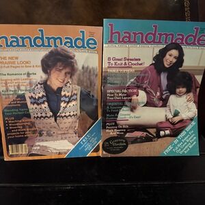 Two Vintage "Handmade" Magazines 1982 Summer Spring HTF RARE